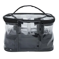 Equate Beauty cosmetic bag - 4-Piece Clear Set, 4-piece cosmetic bag set.