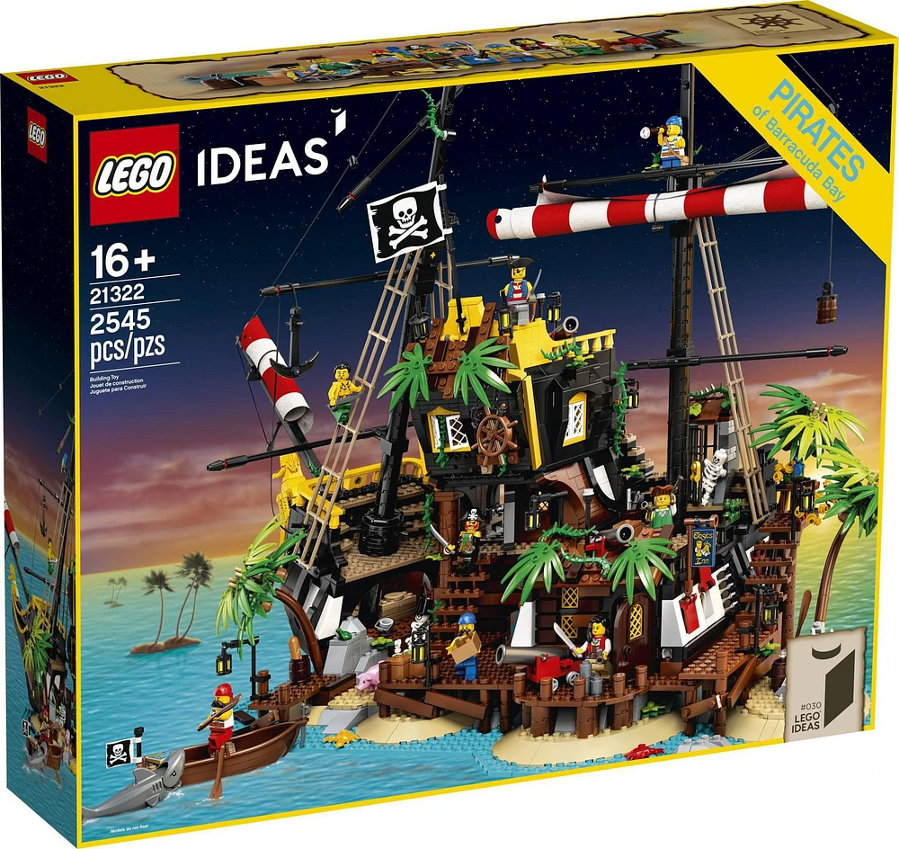 LEGO Ideas Pirates of Barracuda Bay 21322 Toy Building Kit (2,545 Pieces)