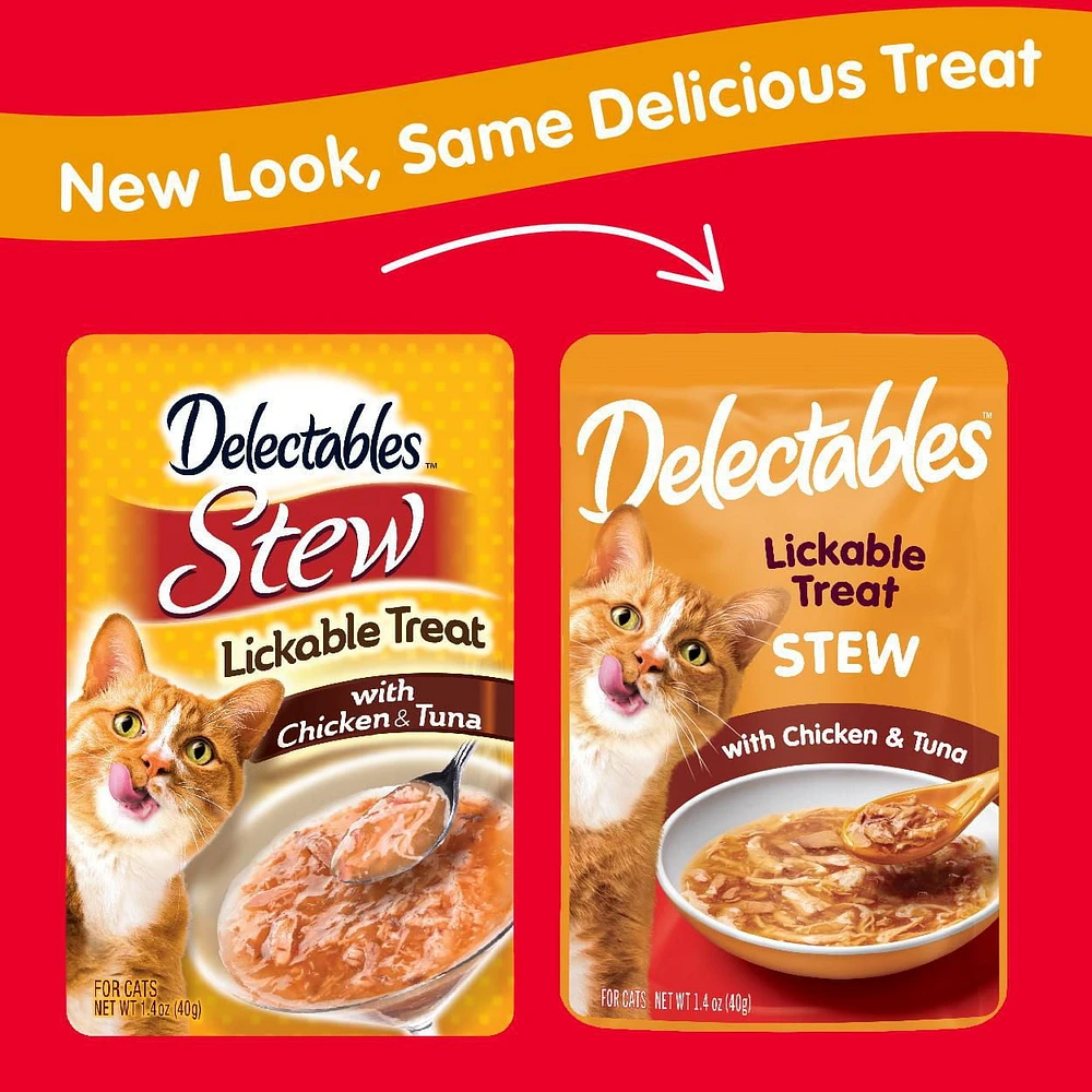 Lot de friandises pour chat Delectables Lickable Stew 30x40g (paquet de 30 variétés)