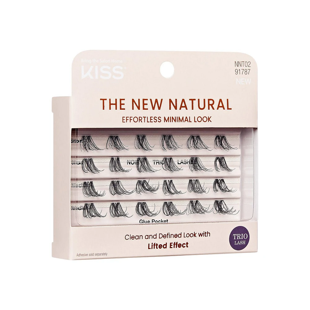 KISS Le Nouveau Naturel - Trio de cils - faisceaux de faux cils - noir - 24 mèches KISS Cils