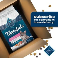 Tastefuls Adult Sensitive Stomach Natural Dry Cat Food, 0.9kg