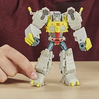 Transformers Cyberverse Bumblebee Adventures Deluxe Class Hot Rod Action Figure Toy, With Build-A-Figure Piece