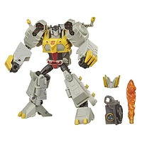 Transformers Cyberverse Bumblebee Adventures Deluxe Class Hot Rod Action Figure Toy, With Build-A-Figure Piece