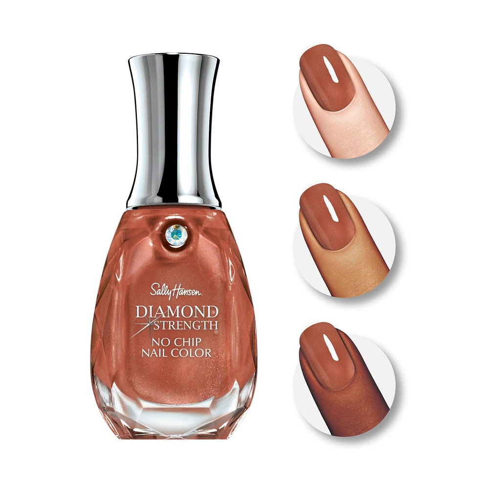 Sally Hansen Vernis à ongles Diamond Strength®, infusé de véritables microdiamants & platine, 10 jours de protection contre les cassures & fissures Vernis à ongles anti éclats