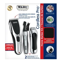 Wahl Cordless Pro Home Barber Kit - Model 3155, Complete Cordless Home Barber Kit