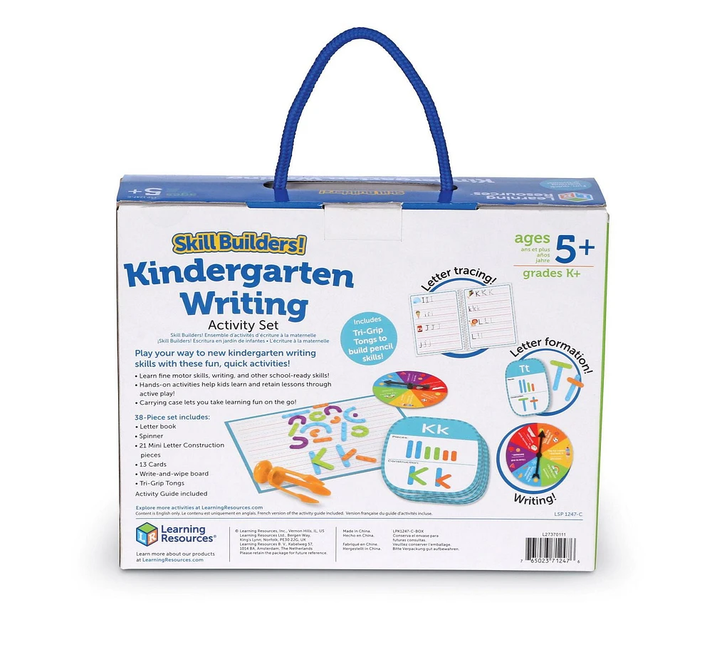 Learning Resources Skill Builders! Kindergarten Writing - 38 Piece Activity Set , Ages 5+ Kindergarten Learning Essential Materials, Alphabet Learning Activities, Kindergarten Homeschool Supplies