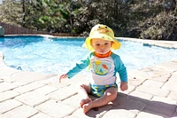 ZOOCCHINI - Baby, Toddler UPF50+ Sun Hat - Swim Hat - Puddles the Duck