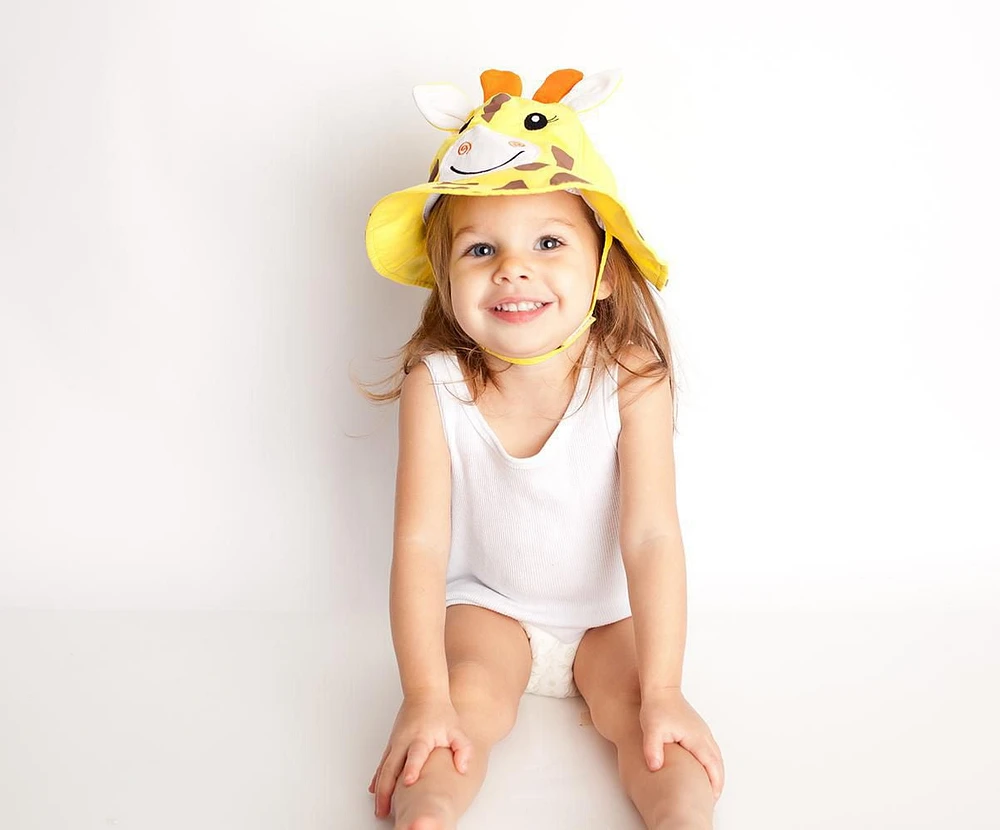 ZOOCCHINI - Baby, Toddler UPF50+ Sun Hat - Swim Hat - Jaime the Giraffe