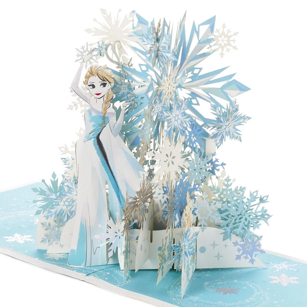 Hallmark Signature Paper Wonder Frozen Pop Up Christmas Card (Elsa, Feel the Magic)