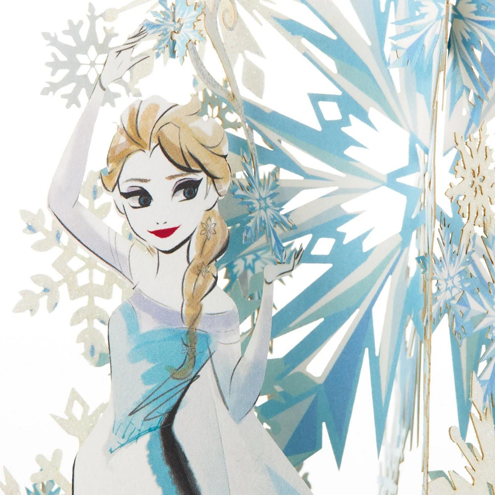 Hallmark Signature Paper Wonder Frozen Pop Up Christmas Card (Elsa, Feel the Magic)