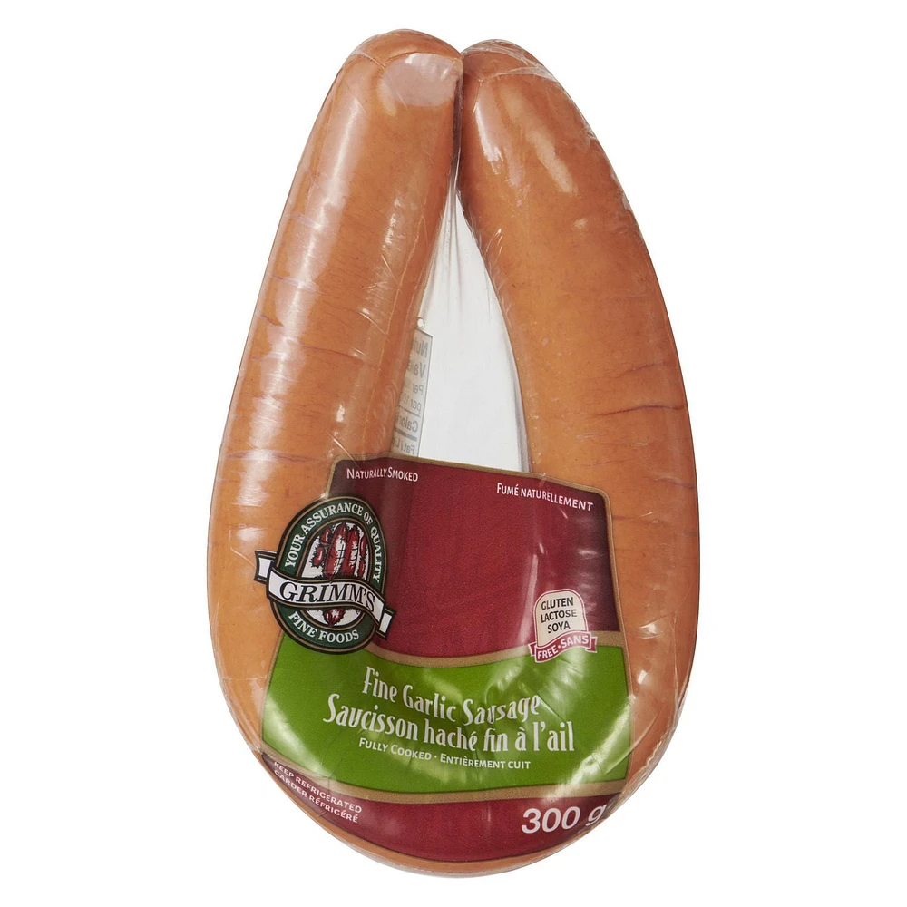 Grimm's Fine Garlic Sausage Rings 300g, 300g, Gluten & Lactose Free