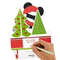 Hallmark Paper Wonder Mickey Mouse Displayable Pop Up Christmas Card (Santa Claus)