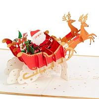 Hallmark Signature Paper Wonder Pop Up Christmas Card (Santa's Sleigh)