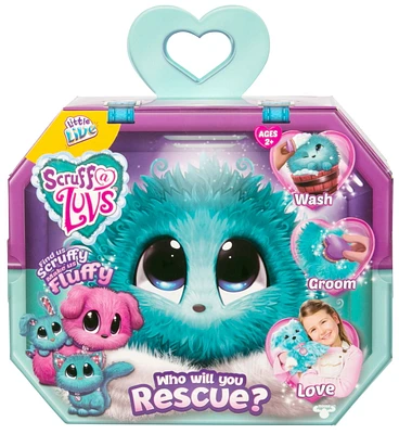 Peluche Scruff a Luvs Little Live - bleu