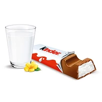 KINDER® CHOCOLATE/CHOCOLAT bar, Milk Chocolate Candy bar with a Milky Filling, Kinder Milk Chocolate