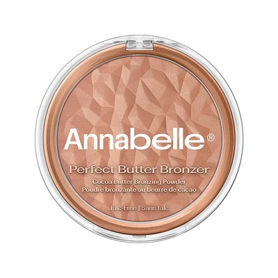 Annabelle Perfect Butter Bronzer Talc-Free Cocoa Butter Bronzing Powder, 4 shades, 8.5 g