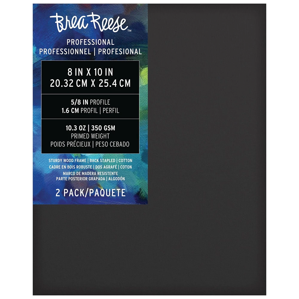 Momenta Inc Brea Reese Professional Series Black Canvas 8x10, 2pc