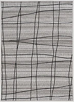 Capri Mod Plaid Grey & Black 6' 5" x 9' 3" Area Rug