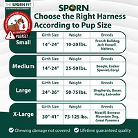 Sporn Easy-Fit Mesh Dog Harness, Breathable & Easy Dog Walking Harness, Multi, Medium