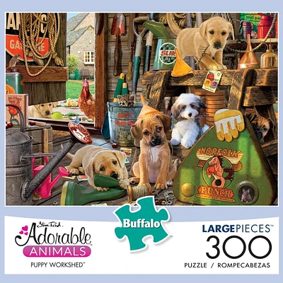 Buffalo Games - Le puzzle Adorable Animals - Puppy Workshed - en 300 pièces