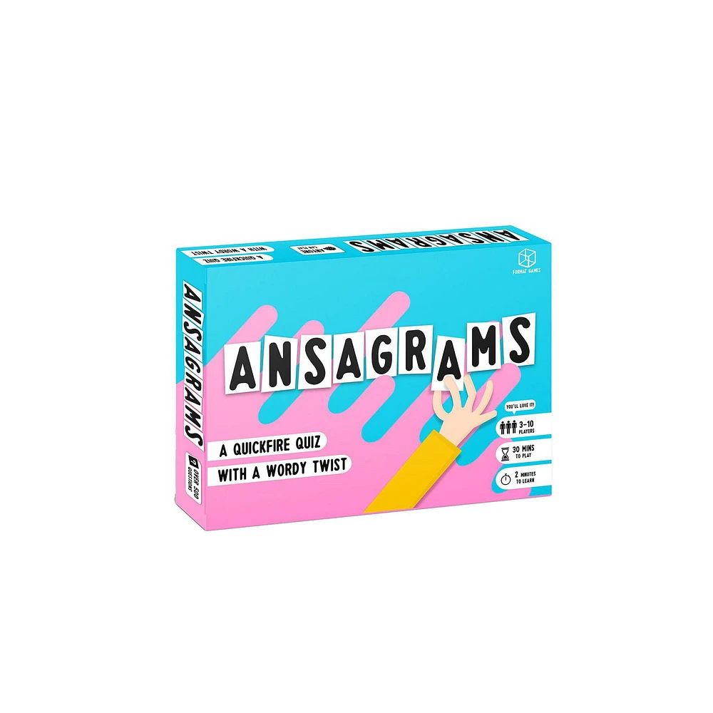 Ansagrams - Travel Edition - Word Game - Fun Game For Family Game Night - Word Game for Teenagers and Adults - 12+ - 3-10 Players - 30 to 45 Minutes - By Format Games