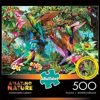 Buffalo Games - Amazing Nature - Hummingbird Garden - 500 Piece Jigsaw Puzzle