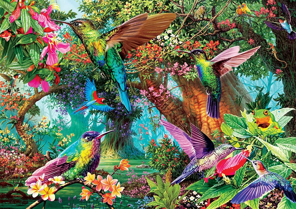 Buffalo Games - Amazing Nature - Hummingbird Garden - 500 Piece Jigsaw Puzzle