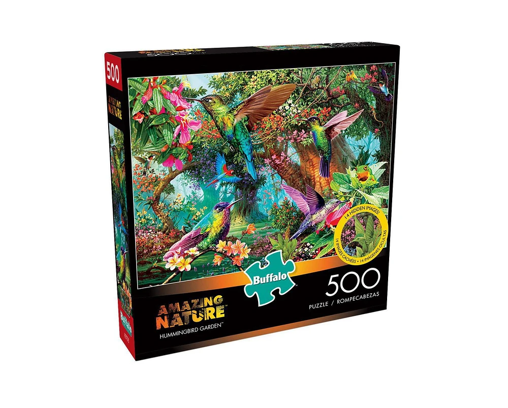 Buffalo Games - Amazing Nature - Hummingbird Garden - 500 Piece Jigsaw Puzzle