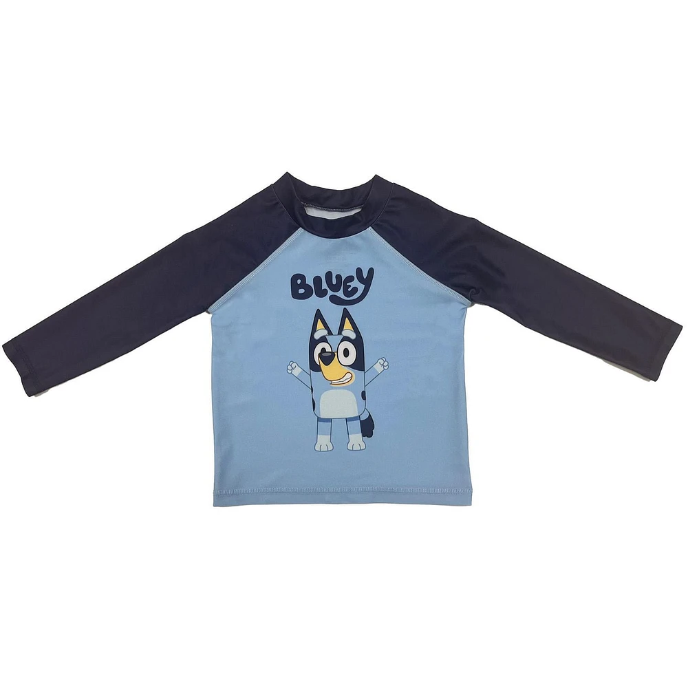 Bluey Cheers Toddler Boys Long Sleeve Rashguard