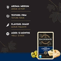 Balderson Fromage Cheddar canadien vieilli 1 an 280g