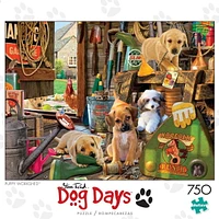 Buffalo Games - Dog Days - Puppy Workshed - 750 Piece Jigsaw Puzzle