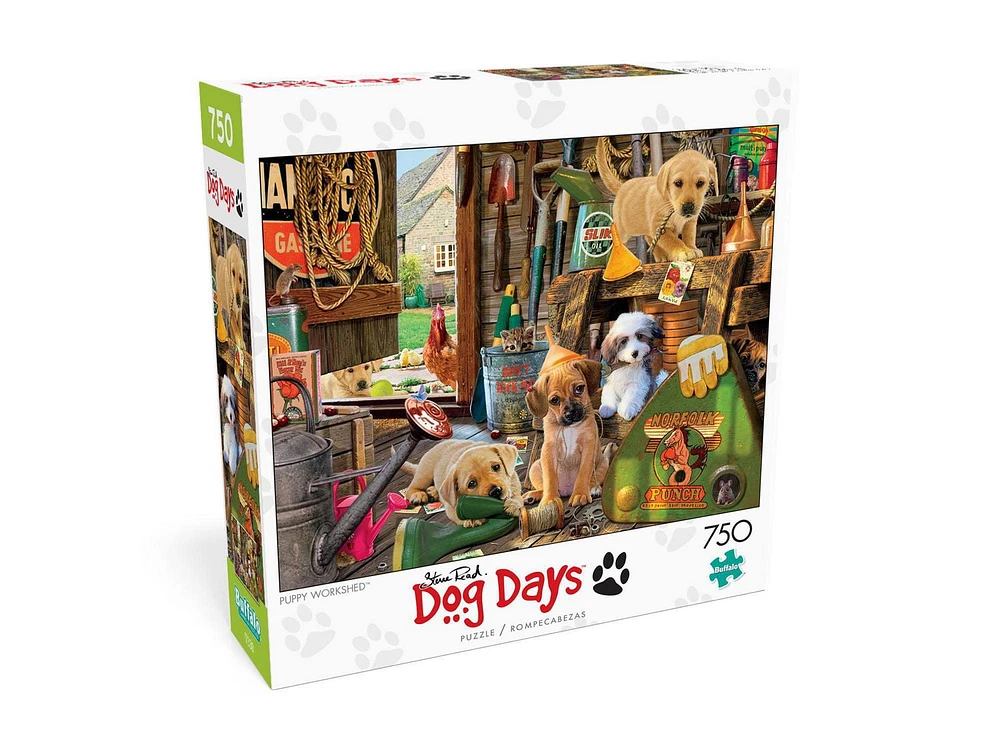 Buffalo Games - Dog Days - Puppy Workshed - 750 Piece Jigsaw Puzzle