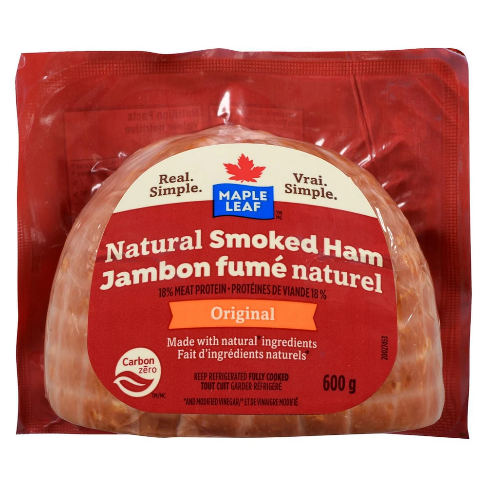 Maple Leaf Original Natural Smoked Ham, 600 g