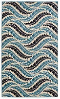 Capri Bridger Bone & Blue 4' 3" x 7' 3" Area Rug