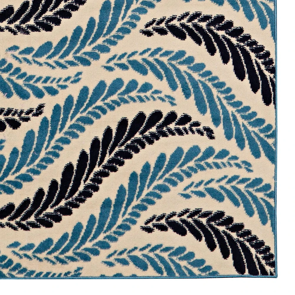 Capri Bridger Bone & Blue 4' 3" x 7' 3" Area Rug