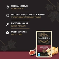 Balderson 2 Year Aged Canadian Cheddar Cheese, 280 g