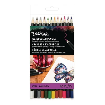 Momenta Inc Brea Reese Watercolor Pencils: 12pc Set  - Jewel