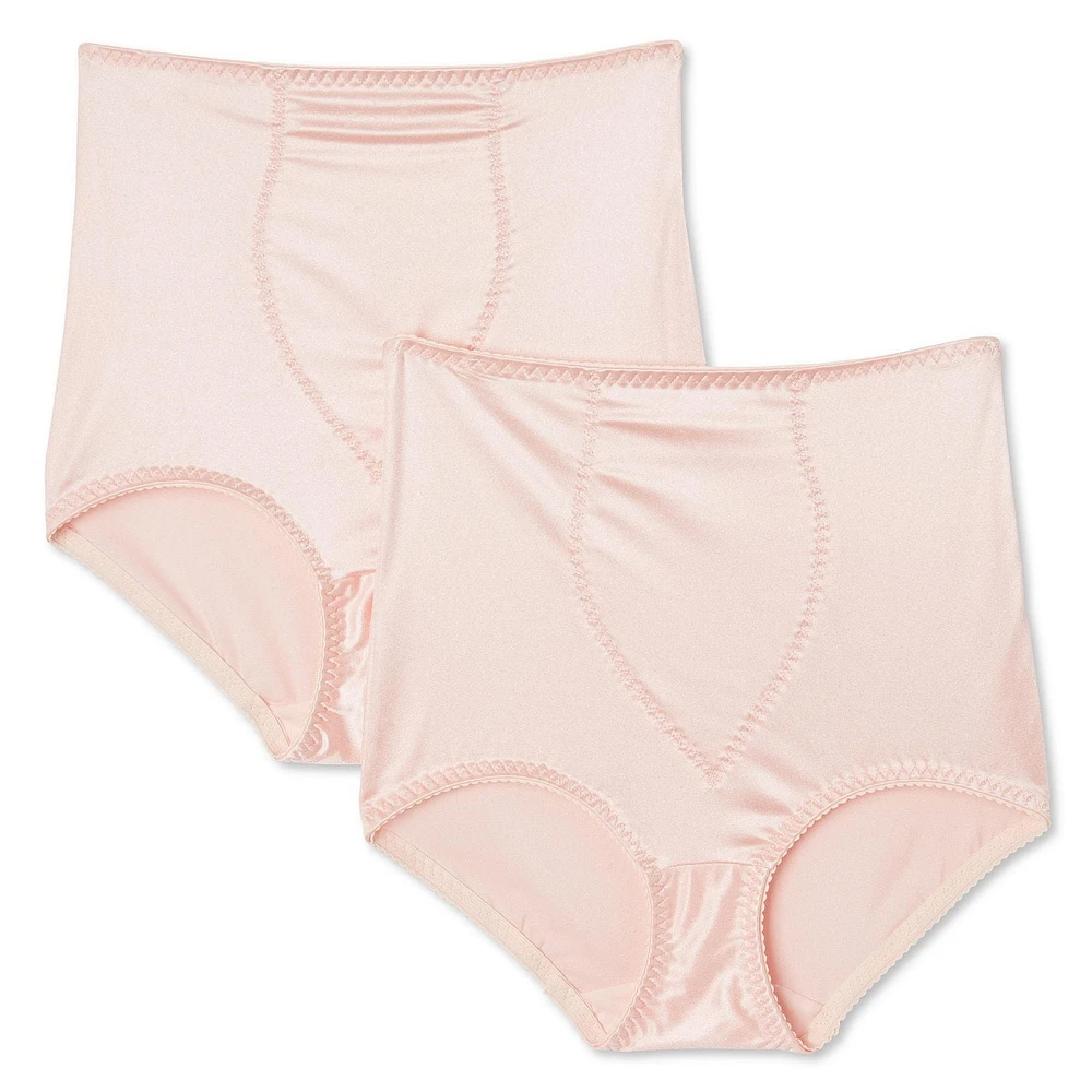 George Women's Light Control Brief with Panel 2-Pack, Sizes M-2XL