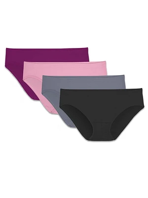 Bikini sans couture pour femmes Fruit of the Loom, paquet de 4