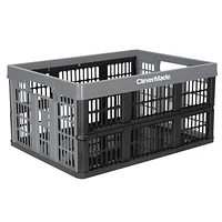 CleverMade Collapsible Grated Utility Crate, 8 Gal, Stackable Grated Utility Crate