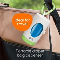 Distributeur de sac à couche portatif Diaper Genie Avec une recharge de 25 sacs jetables parfumés à la lavande