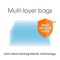 Distributeur de sac à couche portatif Diaper Genie Avec une recharge de 25 sacs jetables parfumés à la lavande