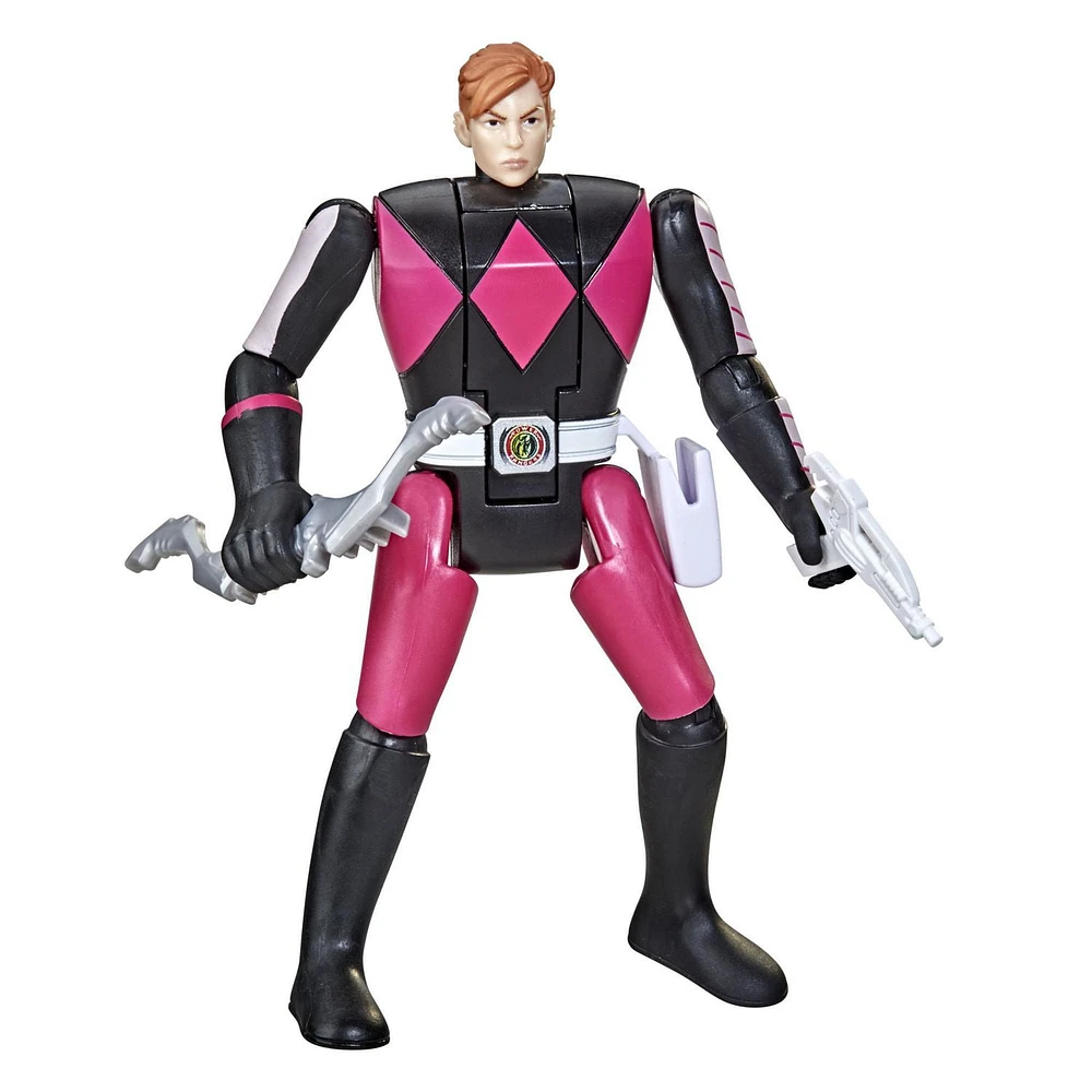 Power Rangers Retro-Morphin, figurine Ranger Slayer, Kimberly, tête basculante, bande dessinée, inspirée du jouet Mighty Morphin classique, dès 4 ans