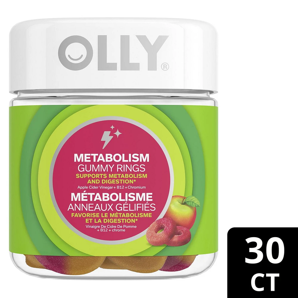 OLLY  Snappy Apple Metabolism Gummy Rings