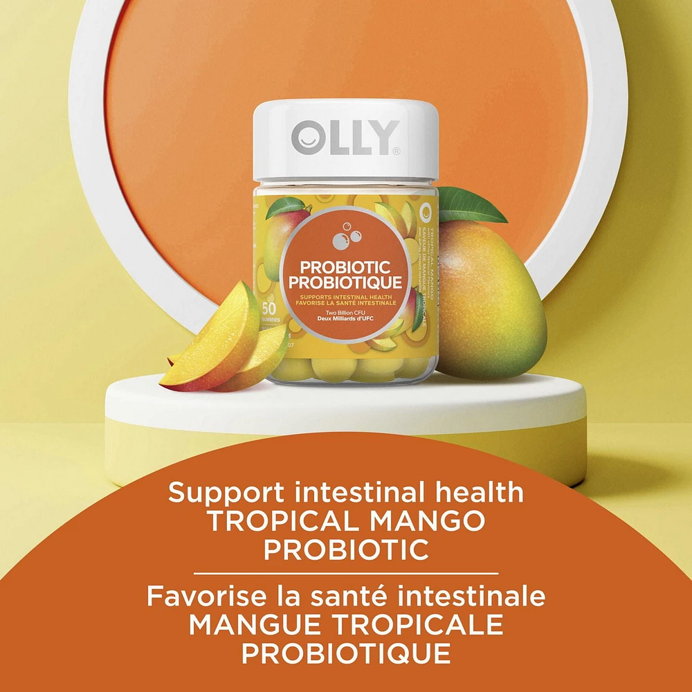 OLLY  with Tropical Mango Probiotic Supplement