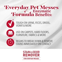 Nature’s Miracle Stain And Odor Remover Dog, Odor Control Formula, 946mL Spray, Effective enzymatic formula