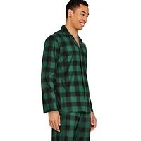 George Men's Notch Collar Pajamas 2-Piece Set