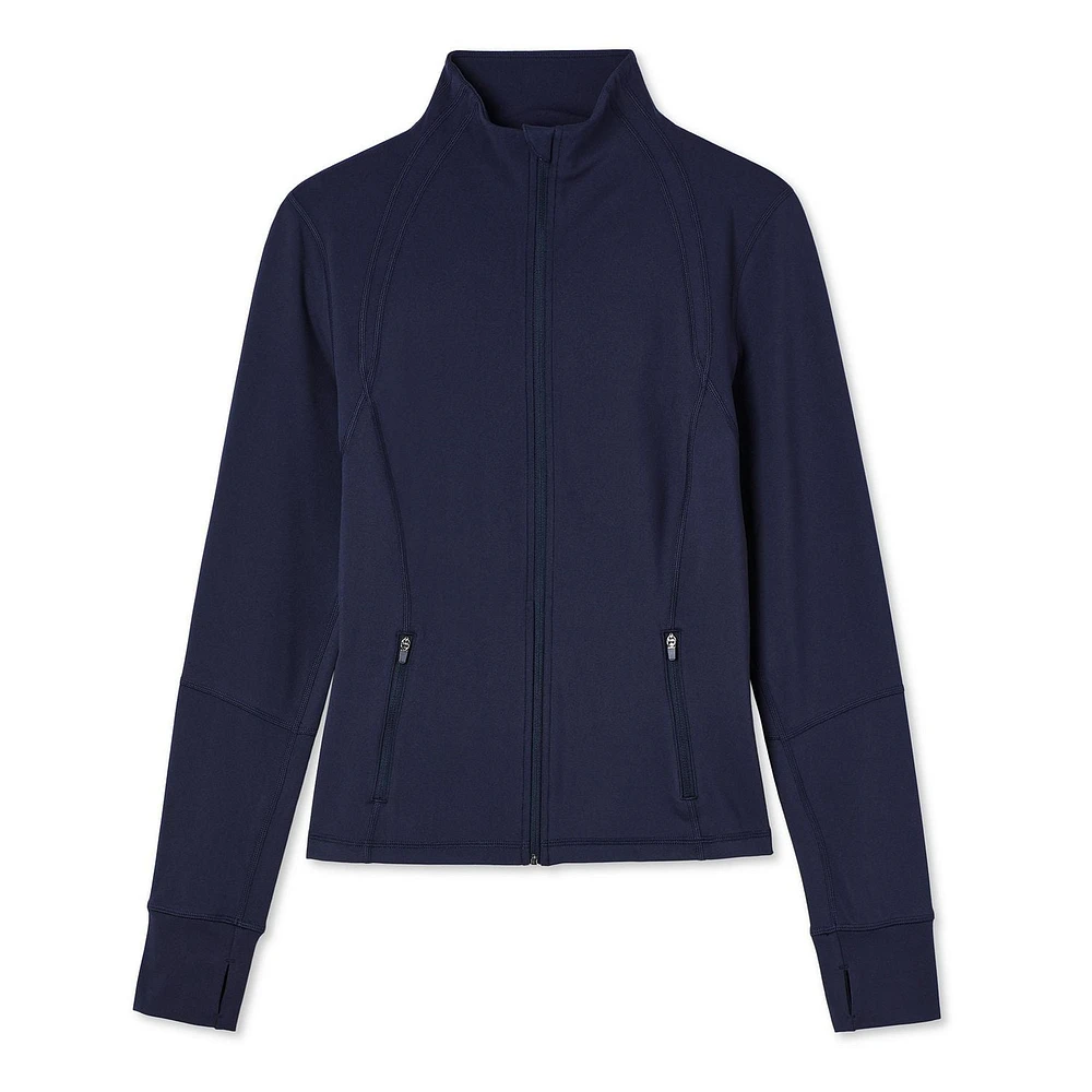 Veste zippée sur la longueur Athletic Works pour femmes Tailles TP–TTG