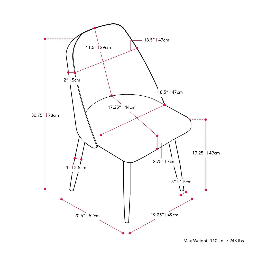 Ensemble de table à manger ronde moderne en marbre blanc CorLiving Ivo 4 pièces avec chaises rembourrées en velours pour 3 personnes - Table à manger et chaises compactes 4 pièces - Ensemble table et chaises pour appartements