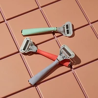 Flamingo Women's 5-blade Razor with Replacement Blade Cartridge - Mint, Women's 5-blade Razor
